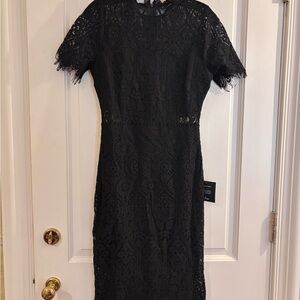 Elegant Black Lace Dress